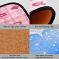thumbnail image 2 of 2-Piece Kitchen Rugs Set Non-Slip Mats Carpet Floor for Kitchen, Bathroom (19.7"x27.6" & 19.7"x47.2") Cherry Pattern with Bows, 2 of 7