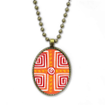 thumbnail image 1 of Espiral de cajas Mexico totems antigua civilización dibujo Collar Colgante de cadena vintage Colección de joyas colgantes Unbranded M, 1 of 3