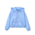 thumbnail image 4 of Boys Girls Waterproof Rain Jacket Lightweight soft Kids Windbreaker Hooded Coat Size 4-5 Years, 4 of 9