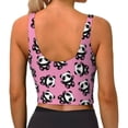 thumbnail image 3 of Lsque Cute Panda Printed Women'S Sports Bra, Compression, Moisture Wicking, High-Impact Sports Bra For Women,Supportive sports bra-XX-Large, 3 of 9