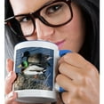 thumbnail image 2 of 3dRose, Mallard Duck Couple, 11oz Two-Tone Blue Mug, 2 of 7