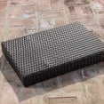thumbnail image 6 of Outdoor Snack Accent Table | Faux PE Rattan Wicker | For Patio Porch Lounging | Mocha | Aluminium, 6 of 9