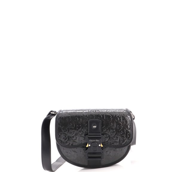 Pre-Owned Gallop Flap Messenger Bag Oblique Patent Mini By Rebag
