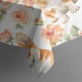 thumbnail image 5 of Corgi Dog and Flower Florals Square Tablecloth,Waterproof Square Table Cover,Wipeable Spillproof Washable Table Cover for Home Kitchen Party Decor 42"X42"(107x107cm), 5 of 6