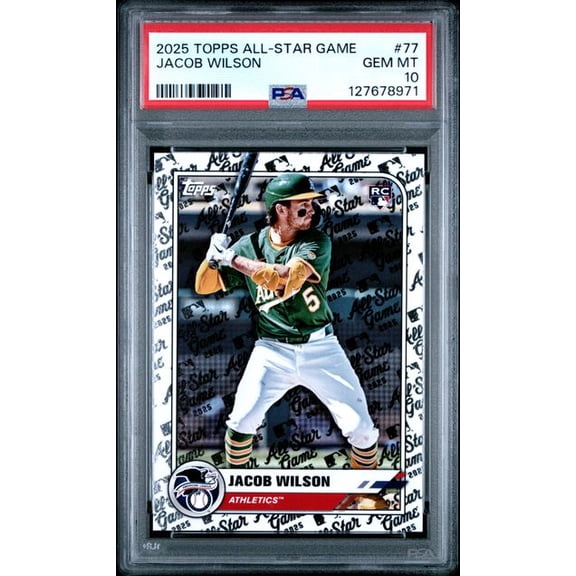 Graded 2025 Topps All Star Game Jacob Wilson #77 Rookie RC Baseball Card PSA 10 Gem Mint