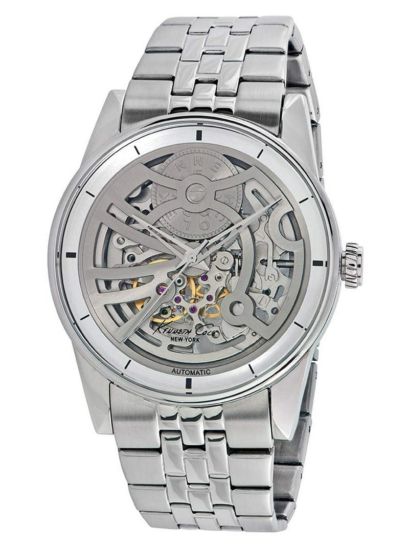 Kenneth Cole Men's 10022562 Automatic Steel Bracelet Silver Tone