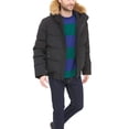thumbnail image 2 of Chaqueta Tommy Hilfiger para hombre, tela ártica, acolchada, esnórquel, negra, 2 of 6