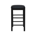 thumbnail image 3 of Betsy Black Backless 25" Counter Stools Set of 2 by Linon, 3 of 4