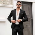 thumbnail image 4 of i·FineLong Slim-Fit Two-Piece Suit for Men: Versatile Jacket & Pants for Business Meetings, Weddings & Parties, 4 of 8