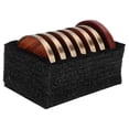 thumbnail image 1 of Coussin de Tasse, Coussin de Tasse Empilable Rond, Accessoires de Cérémonie de Bureau avec Base de Stockage pour l'Isolation Thé Cérémonie Palissandre, 1 of 8