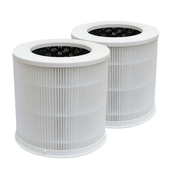 PUREBURG Replacement Filters Compatible with Xiaomi 4 Compact Smart Air Purifier, 2-Pack H13 3-Stage Filtration Activated carbon 2-in-1