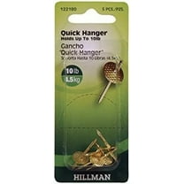 Hillman Picture Hanger One Piece 10 Lb Brass Plated Carded