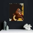 thumbnail image 5 of Nawypu Black Boho Wall Art, African American Boho Wall Art, Boho Black Woman Wall Art,Bohemian Black Woman Canvas Print Artwork Framed Ready To Hang For Home Bedroom Decor, 5 of 5