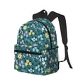 thumbnail image 2 of Daiia Floral School Backpack for Men Women, Unisex Large Waterproof Bookbag Schoolbag Casual Daypack for High School/College/Teens/Travel/Work Black, 2 of 8