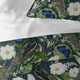 thumbnail image 5 of Peacock Print Teal/Navy Comforter Set Queen, 5 of 5