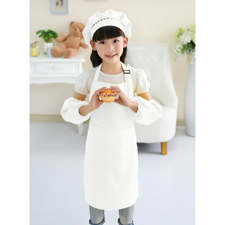 

Kids Aprons for Cooking and Baking - 4 Piece Set Kids Aprons for Painting with Protective Sleeves