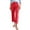 Red-A1, variant on Women's High Waisted Straight Ankle Wide Leg Ripped Jeans Frayed Hem Stretchy Capri Denim Pants