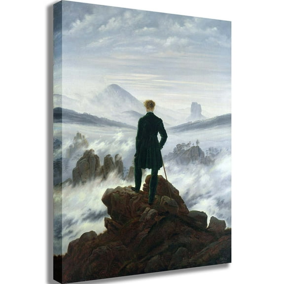 Friedrich "The Wanderer Above the Sea of Fog" (1818) Canvas Print