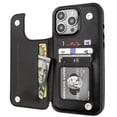 thumbnail image 1 of Funda tipo cartera Onetop compatible con iPhone 16 Pro Max negra, 1 of 7