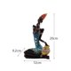 thumbnail image 2 of Estatua de resina de mujer africana de 12 x 9,2 x 20 cm, colorida, 2 of 2