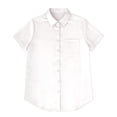 thumbnail image 5 of HAiming Plus Size Button down Shirts for Women Short Sleeve Collared Solid Color Classic Dressy Casual Blouses Vacation Office Tops, 5 of 6