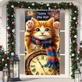 thumbnail image 4 of Sulaicai Happy New Year Door Banner, Happy New Year Welcome Door Cover, New Year's Eve Animals Themed Door Cover Decorations, New Years Eve Party Supplies 70.8 x 35.4 Inch, 4 of 9