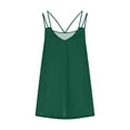 thumbnail image 2 of DAFPZW Womens Flowy Tank Tops Hide Belly Tunic Long Shirts Casual Sexy Tees Spaghetti Strap V-Neck Sleeveless Camisoles, 2 of 4