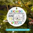 thumbnail image 2 of Personalized Baby's First Christmas Add Info Baby Ceramic Ornament, Custom Baby's Name Ceramic Decoration Christmas Tree 2025, Koala Bear Baby's 1st Xmas Ornament, Baby Ornament Gift for New Parents, 2 of 6