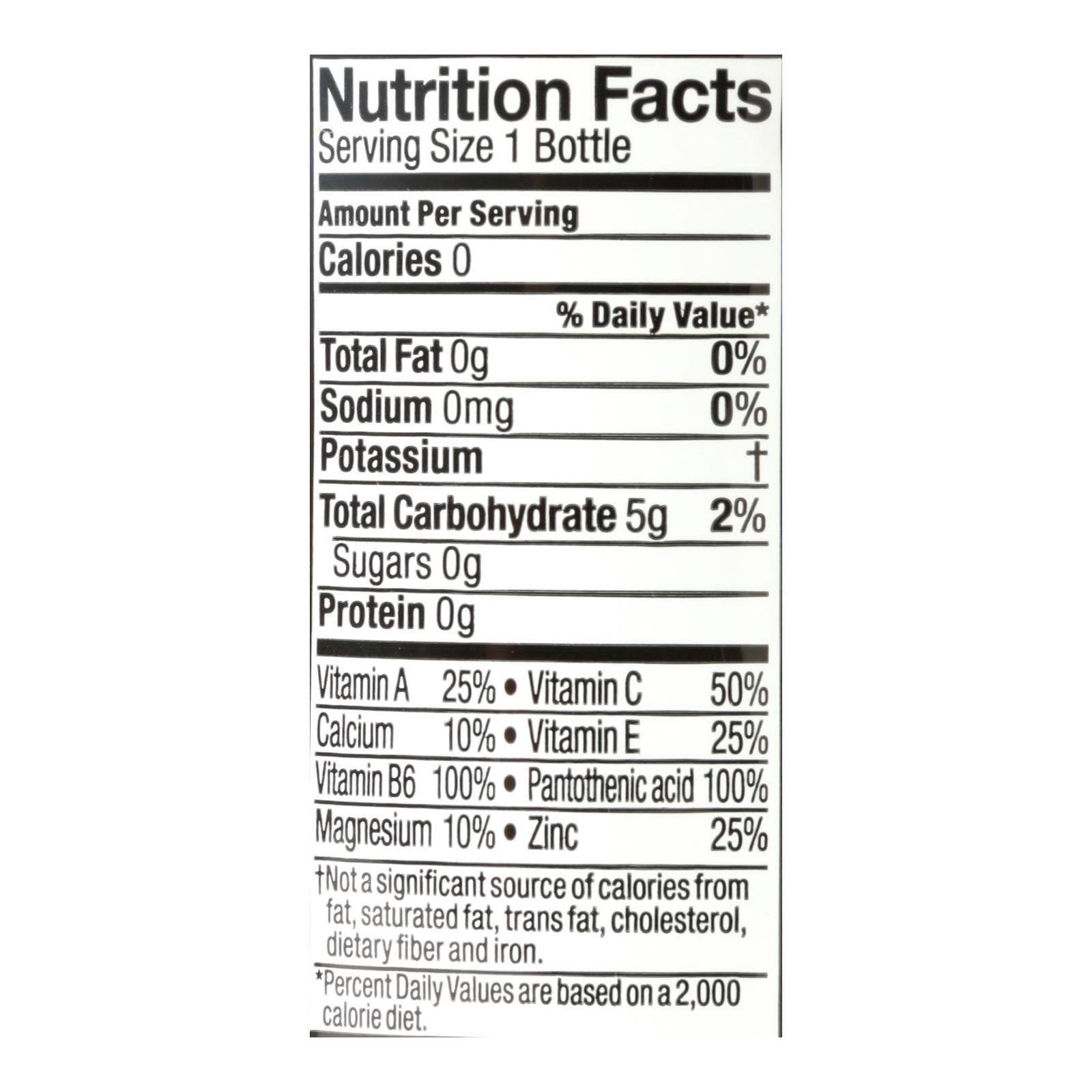 Vitaminwater Zero Sugar Lemonade Squeezed, Vitamin Enhanced Water, 12 Pack, 20 fl oz Bottles