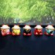 thumbnail image 2 of Mini figuras de gato de la suerte Maneki Neko, juego de 5 gatos sonrientes japoneses Kawaii que ondean verticalmente con decoración del hogar de la fortuna de la suerte, 2 of 4
