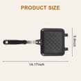 thumbnail image 2 of Grilled Sandwich Maker,Bread Toast Breakfast Machine,Hot Sandwich Pan,Nonstick Aluminum Flip Pan,Kitchen Tool, 2 of 10