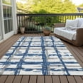 thumbnail image 6 of Addison Rugs Chantille Indoor/Outdoor Transitional Stripes Navy Washable Rectangle Rug, 8' x 10', 6 of 6