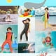 thumbnail image 2 of Sonducket Traje de neopreno para niños de 2,5 MM, traje de Surf resistente a los arañazos para jóvenes, adolescentes, niños pequeños Deportes acuáticos manga amarilla morada M Sonducket OD003690-07, 2 of 6