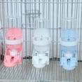 thumbnail image 2 of Comedero automático de agua para mascotas, jaula colgante, bebedero, suministros para gatos, perros y palomas (azul), 2 of 7