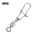 thumbnail image 2 of Giratorio de Pesca, Broche Giratorio 50pcs Giratorio de Pesca de Acero Conector inoxidable de Pesca A Presión Rodamiento Giratorio, 2 of 7