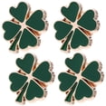 thumbnail image 3 of EeaseMX 4 broches vintage del Día de San Patricio con forma de trébol de cuatro hojas, de aleación, creativos., 3 of 8