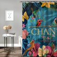 thumbnail image 2 of Orinice Tropical Paradise Exotic Flowers Birds Bath Shower Curtains with Thicken Hooks Heavy Duty Waterproof Polyester Fabric Durable Machine Washable Home Decoration for Bathroom Hotel  60x72, 2 of 7