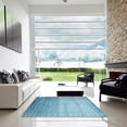 thumbnail image 7 of Ahgly Company Machine Washable Indoor Round Contemporary Blue Diamond Blue Area Rugs, 7' Round, 7 of 7