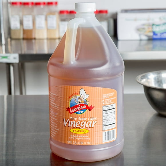 Woeber's 1 Gallon Pure Apple Cider Vinegar - 4/Case
