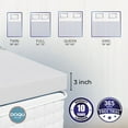 thumbnail image 5 of DOQU Home V-Guard 3" Memory Foam Mattress Topper - Help Your Immune System, 5 of 8