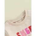 thumbnail image 6 of Elippeo Toddler Kids Girl Valentine's Day T Shirts HeartLetter Print Long-Sleeved O-neck Loose Pullover Sweathsirt Tops, 6 of 10