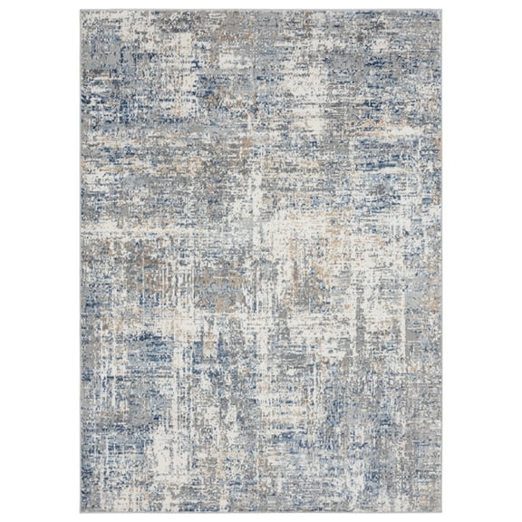 United Weavers Austin Area Rug 4540 20160 Elegance Blue Vintage Scratched 9' 10" x 13' 2" Rectangle