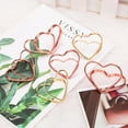 thumbnail image 4 of OUSITAID 10Pcs Memo Holder Rust-proof Strong Grip Metal Double Layer Heart Shape Card Stand office Supplies, 4 of 10