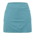 thumbnail image 4 of Clearance Clothes under $5.00 LEBONYARD Skorts Skirts for Women Tennis Skirts,Women's New Color Mid-waist Skirt Pants Sports Shorts Bottoming Skirt Pants Sky Blue L, 4 of 6