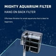 thumbnail image 2 of Mighty Aquarium Hang On Back Filter - Aquarium HOB Filter - Adjustable Fish Tank Filter - Aquarium Filters - Nano Aquarium Filter - Fish Aquarium Filter - Hang On Back Aquarium Filter 4-10 Gallons, 2 of 8