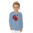 thumbnail image 2 of Awkward Styles Thanksgiving Toddler Long Sleeve Shirt Pink Turkey Kids T-Shirt, 2 of 5