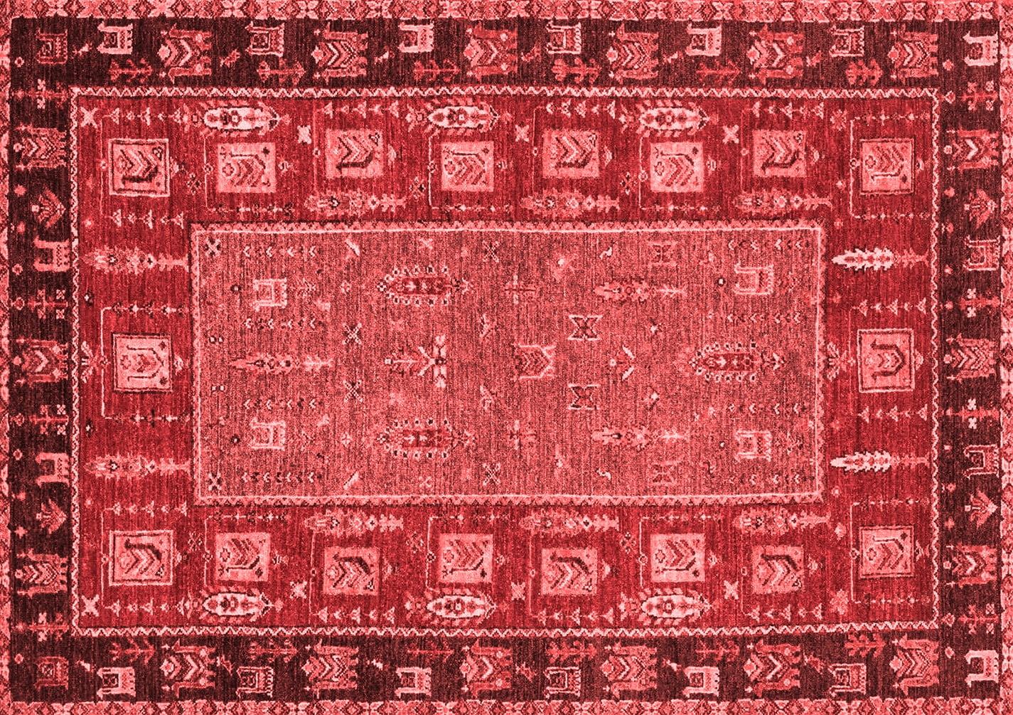 Ahgly Company Indoor Rectangle Animal Red Traditional Area Rugs, 4' x 6