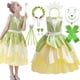 thumbnail image 2 of Tiana-Disfraz de princesa para niña, traje de fiesta de Cosplay, sin mangas, para carnaval, Rana, 2-9T Fivean unisex, 2 of 2