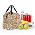 thumbnail image 6 of Lsque Colorful Owls Pattern Lunch Bag Women/Men Insulated Lunch Box,Small Leakproof Cooler Food Lunch Containers Reusable High Capacity Lunch Tote Bags, 6 of 6