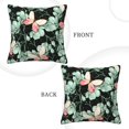 thumbnail image 3 of ZNDUO Square Home Decorative Throw Pillows, Corduroy Vintage Floral Butterfly pattern Couch Pillows, Throw Pillows for Bed, 18"x18", 3 of 8